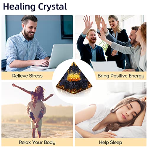 Pyramide orgonite cristal de guérison pour séance de méditation - 5