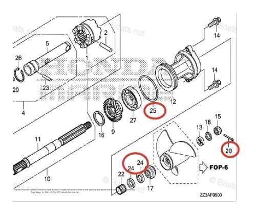 Joint d'huile Moteur Hors-Bord 60 CV Solution Infiltration Eau BF60A - 2