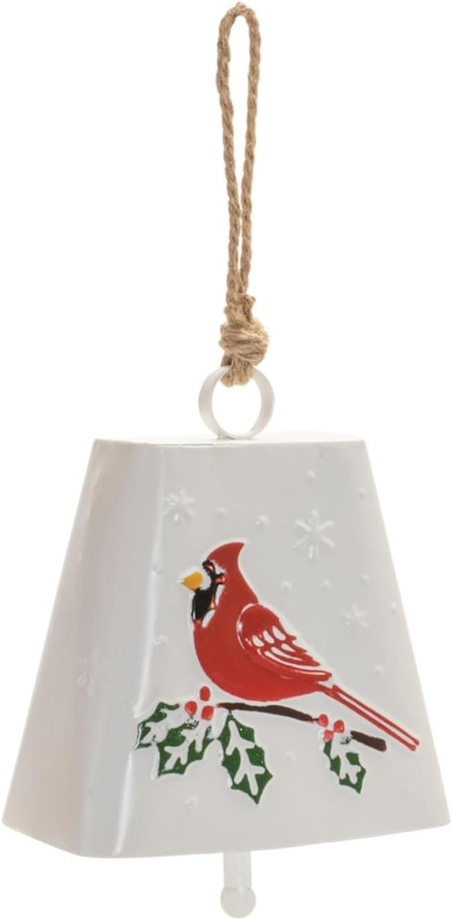 Melrose Metal and Rope Christmas Bell Ornament, 16-inch Height, Holiday Season Decoration