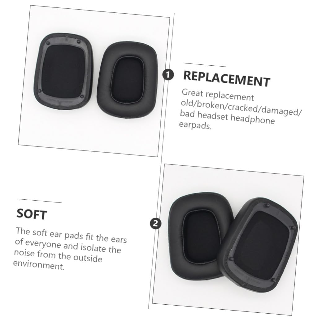 Tofficu 6 Piezas De Funda De Esponja para Auriculares Almohadillas De Repuesto para Auriculares Almohadillas De Repuesto para Auriculares Cubiertas para Auriculares Almohadillas De