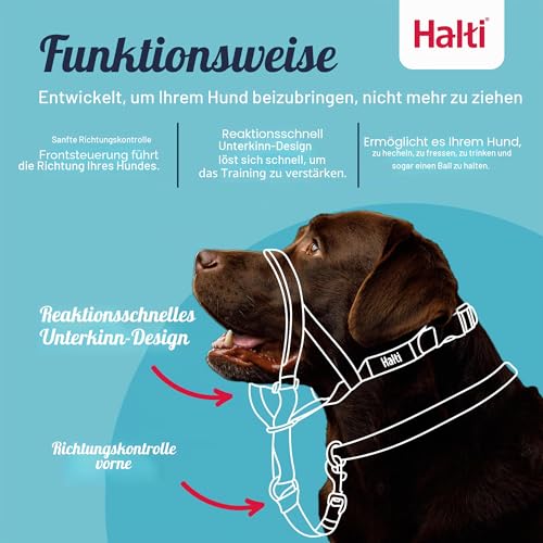 Halti Kopfgeschirr für Hunde | Größe 3, Rot