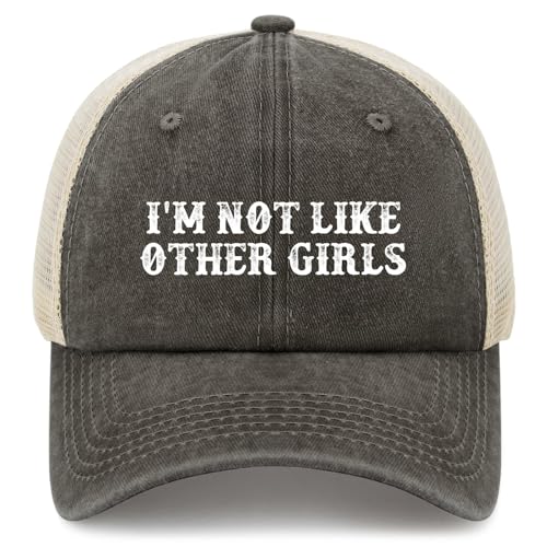I'm Not Like Other Girls Trucker Hat Women Funny Mesh Cap for Summer