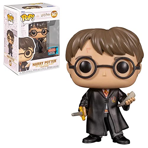 POP Funko Harry Potter with Basilisk Fang and Sword Edition Slip Box Include 3.75 in, Multicolor, Black, 3.75 inches