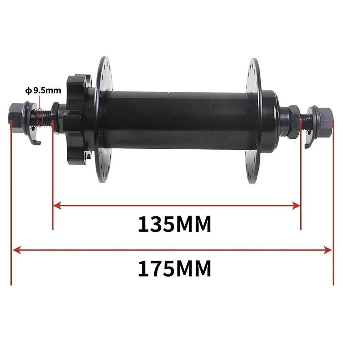 20/24/26 Zoll X 4,0"-4,9'' Fat Bike Vorderrad 36H Felge Vollwelle