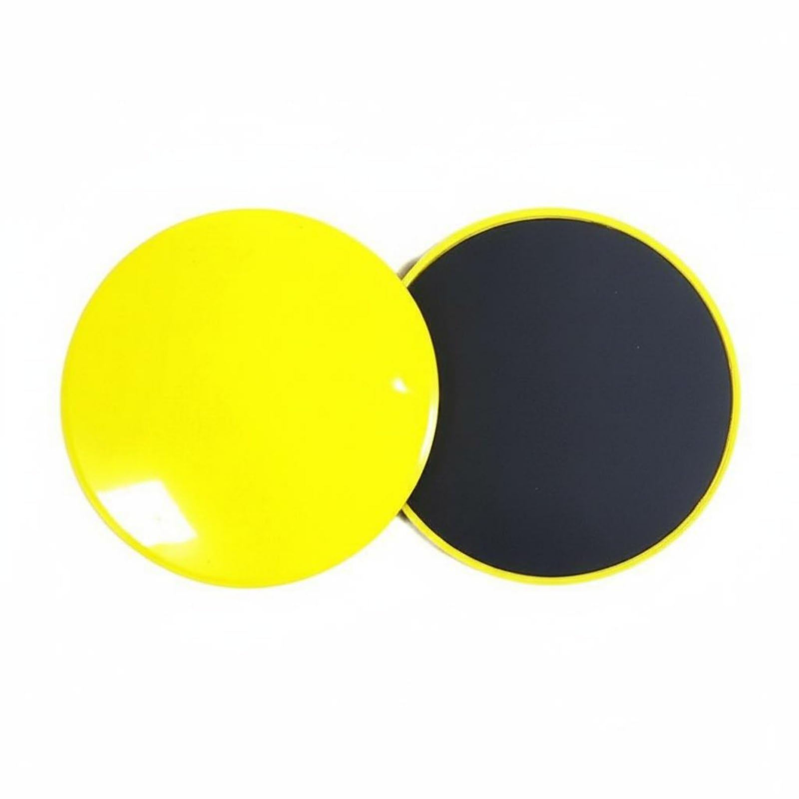 Enakshi 2 Pieces Low-Low-Intensity Pilates Sliders Portable Central Sliding Discs Long-Lasting Exercise Sliders for Home Gym, Travel, Yellow-image-9