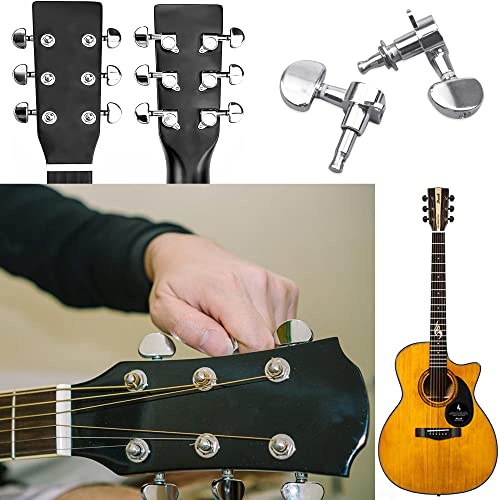 KSHQU 6pcs Guitare Accordeurs Clés Chevilles Mécaniques Mécanique Tuners pour Acoustique Touches De RéGlage 3L3R… - Les Beatles, Paul McCartney, John Lennon, RIngo Starr, George Harrison KSHQU 6pcs Guitare Accordeurs Clés Chevilles Mécaniques Mécanique Tuners pour Acoustique Touches De RéGlage 3L3R… – Image 8