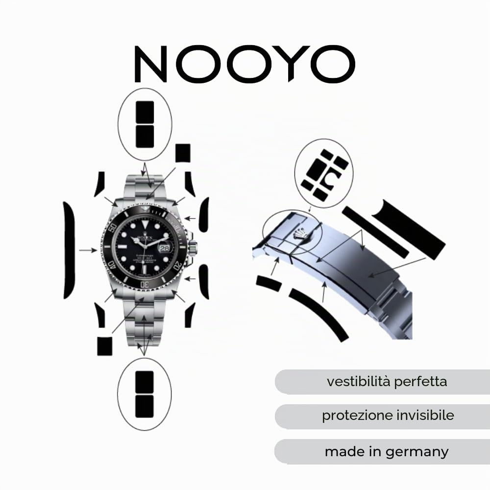 Pellicola protettiva per Rolex Daytona Modelli in oro completo protezione per cassa, bracciale e chiusura Numero di riferimento 116508, 116505, 116515LN, 116518LN.