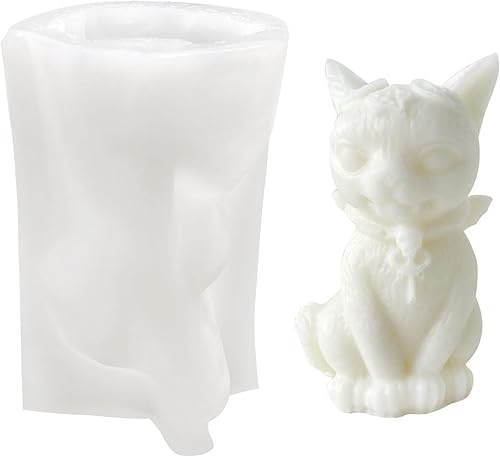 Molde de vela de Halloween para hacer velas, molde de silicona 3D para fundición de resina, bricolaje yeso, arcilla polimérica, decoración del hogar