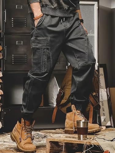 Image of Lymio Cargo for Men || Cotton Cargo Pant || Drawstring Waist Pant (Also Available in Plus Sizes) (101-104)