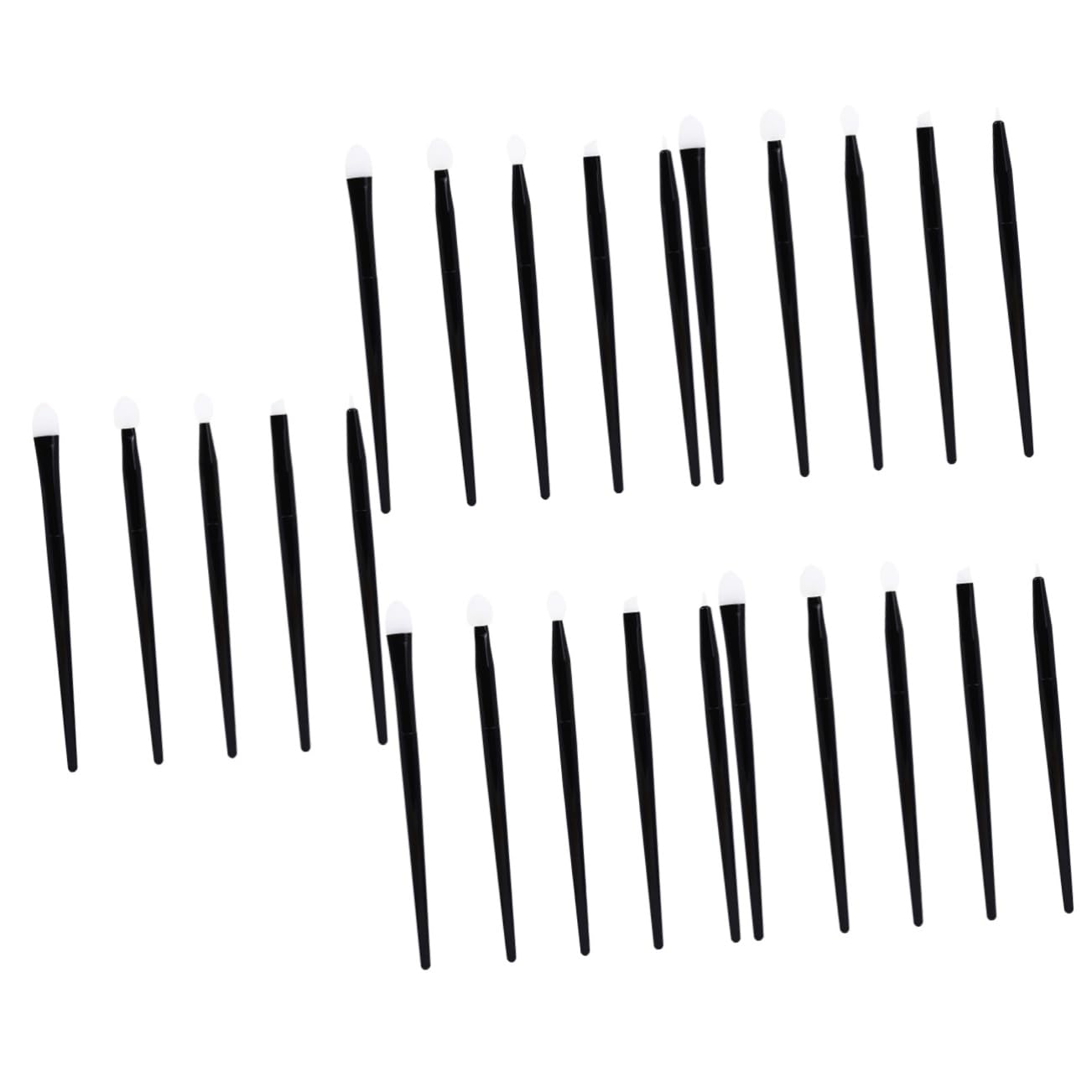 Healeved Set Di 5 Pennelli Per Il Trucco Degli Occhi E Delle Sopracciglia Applicatore Per Rossetto in Silicone Strumenti Per Il Trucco Set Di Pennelli Da Viaggio Compatti