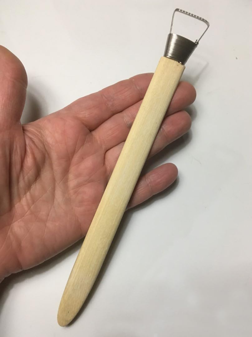 M00553 MOREZMORE Clay Scraper Rake 21mm Pottery Sculpting Modeling Tool with Teeth G25-A