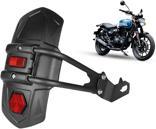 Guardabarros trasero Mudgaurd negro mate compatible con Royal Enfield Hunter 350