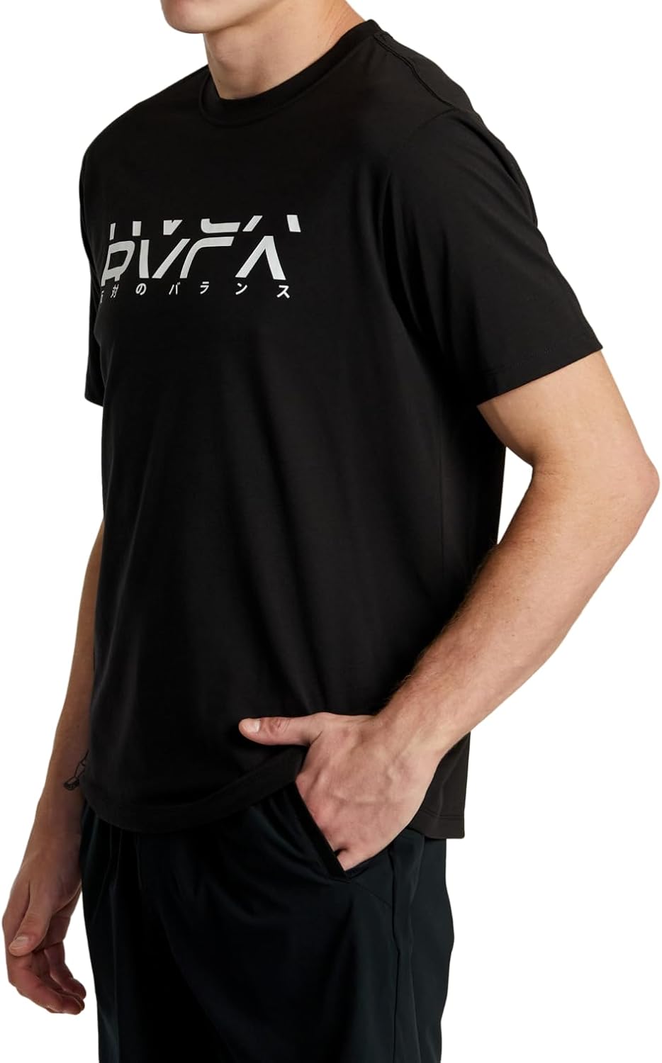 RVCA Mens Sport Regular Fit Athletic Breathable Tees