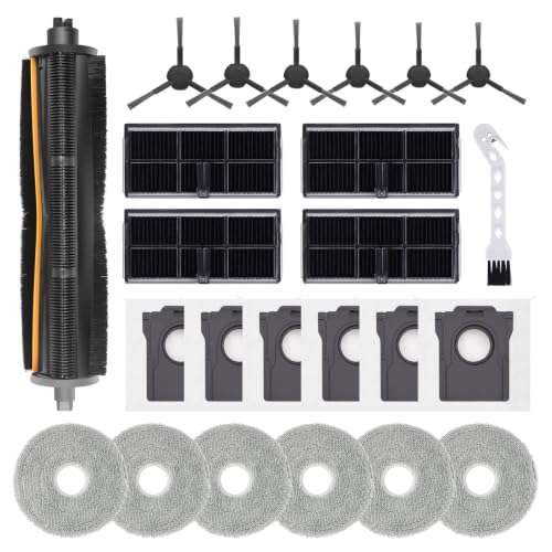 Image of TriCut Brush Accessories Replacement Parts for Dreame L10s Ultra Gen 2 /L10s Pro Ultra /X30 Ultra /L40 Ultra AE, includes 1 Tri-Cut Main Brushe, 4 Filter HEPA, 6 Mop Cloths, 6 Dust Bags, 6 Side Brushes