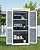 Bealife 63.2" Outdoor Storage Cabinet with Double Doors, Lockable Vertical Storage Shed with 3 Shelves Organizer, Waterproof Fir Wood Tool Closet Shed for Garden, Backyard, Patio, and Lawn -Grey