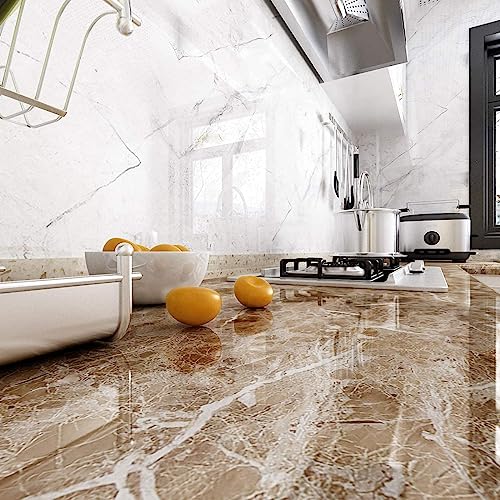 Image of KASHIVAL Clear Wall Protector, Self Adhesive Removable Contact Paper, Plastic Stickers For Office From Trash, Chair Back, Wallpaper, Door Scratch (Size : 60*200 Cm, Peanut Marble A3160 Cms)