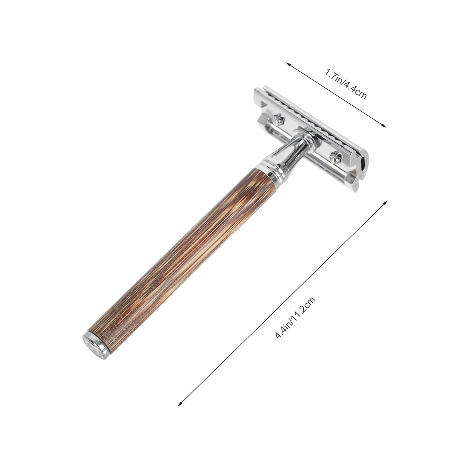 Healifty Vintage Double Sided Manual Razor with Handle Safety Beard Shaving Tool for Men Smooth and Stable Grip for Home and Barber Use Father Day and Holidays