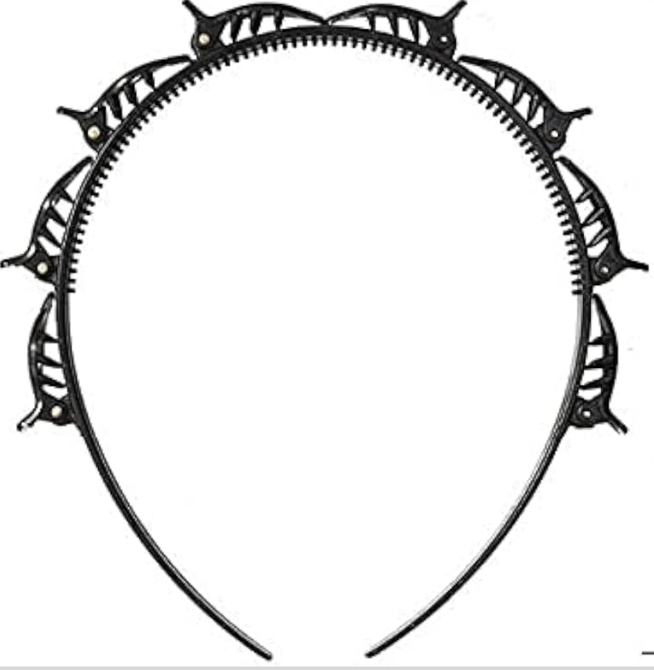 Styling Hairpin Hair Band Double-layer Bangs Clip Hairdressing Tools Lazy Braided Hair Curling Artifact black Pack Of 1-image-21