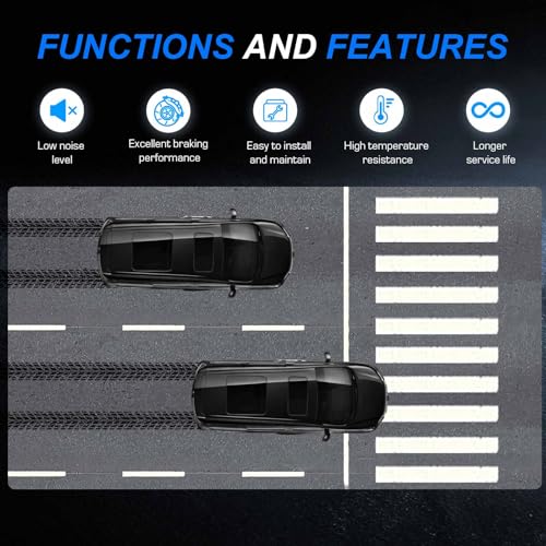 ILONPA Ceramic Brake Pads Set