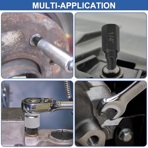25-Teiliges Schraubenausdreher Set Profi, Linksausdreher Set mit Tragetasche, Hoher Härte Screw Extractor Zum Entfernen Gebrochenen, Verrosteter, Bolzen und Schrauben