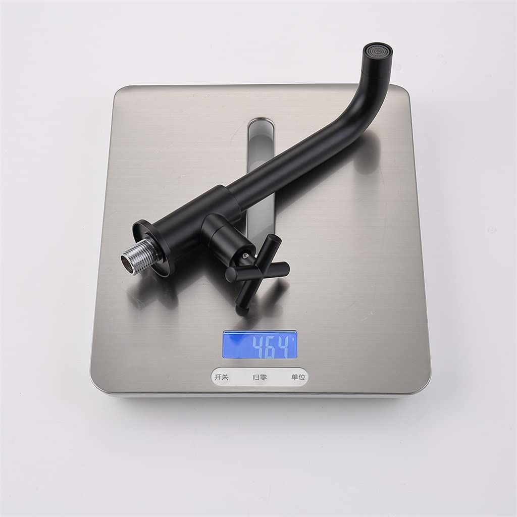 Wall Fixtures Simple Brass Bathroom Faucet Cold Black Chrome Gold Color C Size As Shown in The Picture — view 4