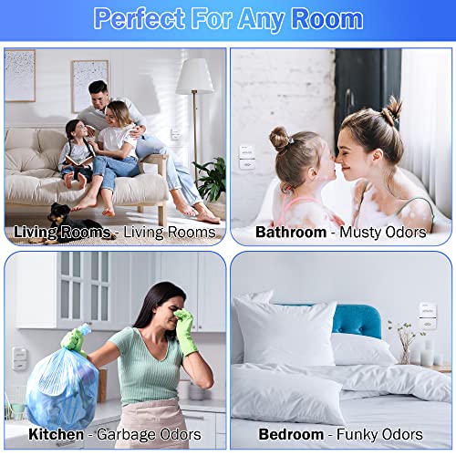 Kittmip 6 Pack Ionizer Air Purifier For Home, Usb And Plug In Portable Filterless Mini Air Purifier With Ozone Negative Ion Dual Function For Bathroom Bedroom Kitchen To Remove Smog Pet Toilet Smells #TOP3