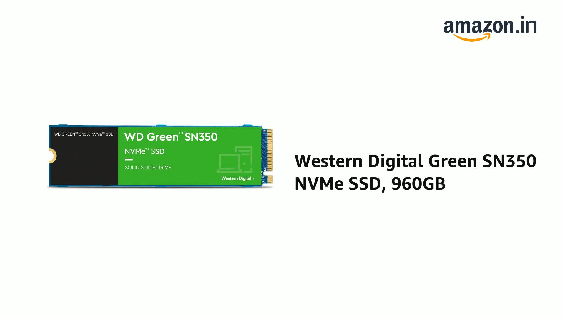 Amazon.in: Buy Western Digital Green SN350 NVMe SSD, 960GB Online