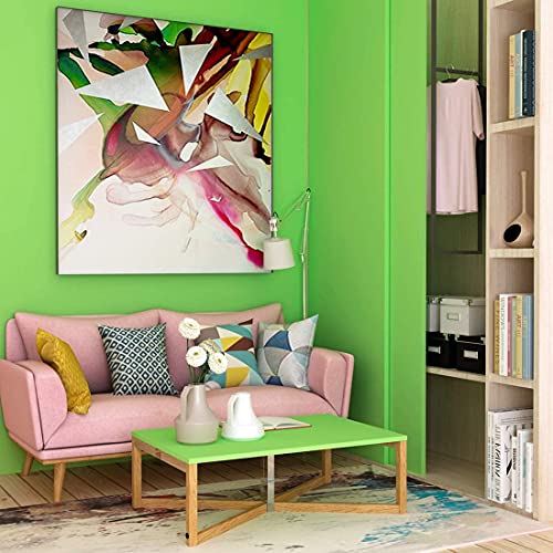 Image of HOME13 (60 X121 Cm Green Matte Self Adhesive Contact Paper Vinyl Wallpaper Wall Cabinets Decorations Waterproof Paper