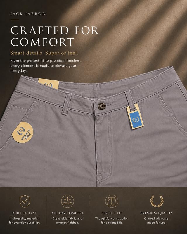 Image of Comfort Fit Shorts for Men & Women | Cotton Stretch Fit | 32-44