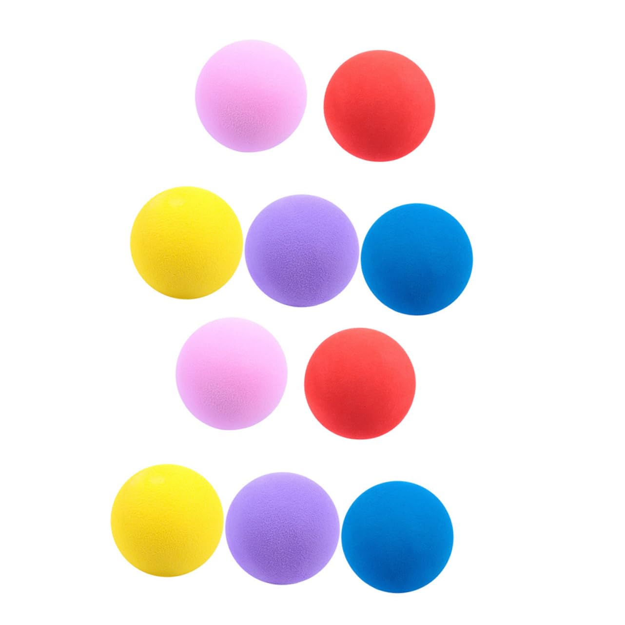 Gogogmee 10 Pack 6cm Soft Golf Balls Eva Synthetic Rubber Indoor Practice Balls Odorless Safe for Boys and Girls Beginners Random Color