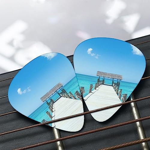 Tropical Pier Lot de 12 médiators tendance et durables dans une boîte pour ukulélé guitare électrique basse - Les Beatles, Paul McCartney, John Lennon, RIngo Starr, George Harrison Tropical Pier Lot de 12 médiators tendance et durables dans une boîte pour ukulélé guitare électrique basse – Image 8