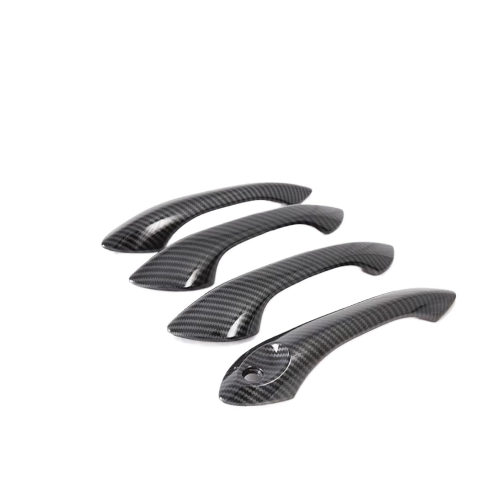 Feoosvx for Chevrolet for Trax for Holden for Tracker U200 2020 2021 2022 Black Carbon Fiber Door Handle Exterior Door Handle Handle Side