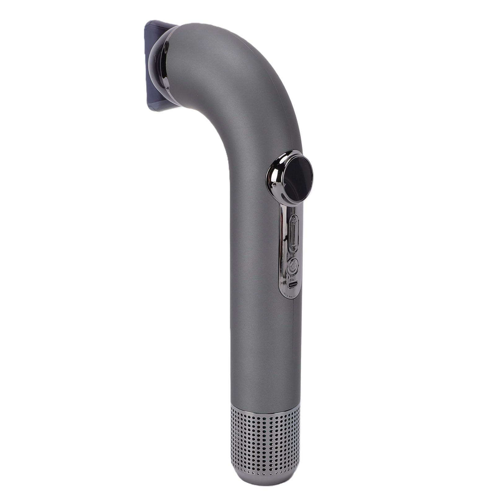 Haofy Tragbarer Kabelloser Haartrockner, 110.000 U/min, Wiederaufladbarer Föhn, 300 W, Kabelloser USB-C-Haartrockner mit 6 Batterien für Reisen, Camping (tief grau)
