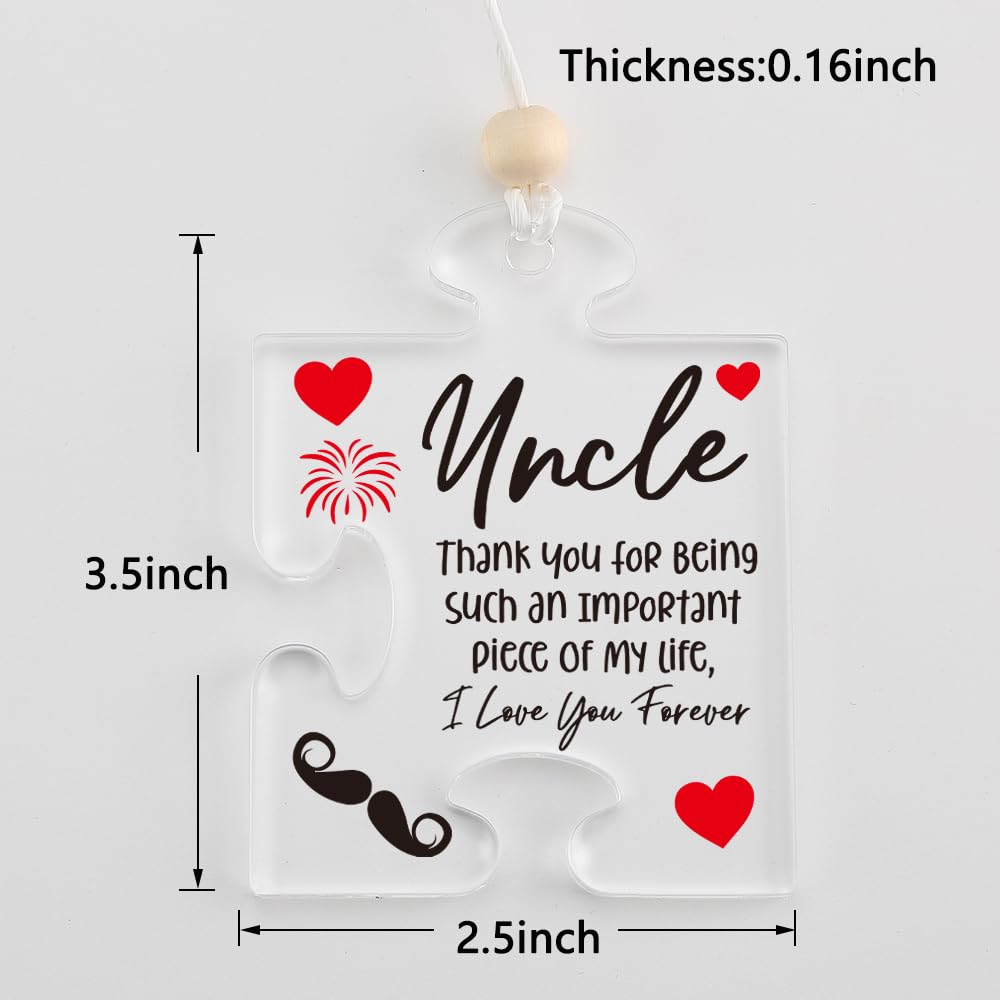 Acryl Puzzle Block Geschenk Für Onkel – Mit Personalisierter Nachricht, Deko Für Zuhause