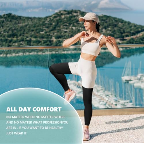 Image of Compression Pantyhose for Women, 20-30 mmHg Medical Compression Stockings | Waist High Footless Graduated Support Compression Hose Tights for Edema, Varicose Veins, Swelling, Opaque
