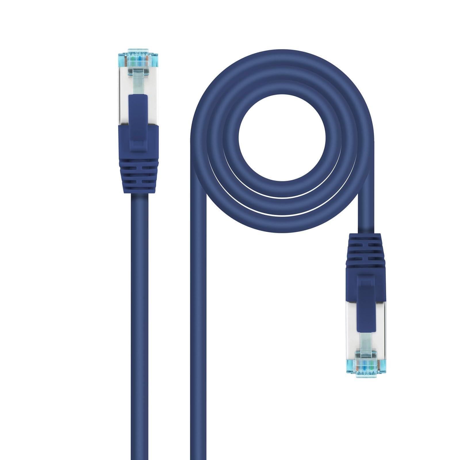 Brightium CATEGORY 7 NETWORK CABLE SFTP PIMF, AWG26, LSZH COVER, BLUE COLOUR, LENGTH 1 METER. HIGH SPEED AND SECURITY