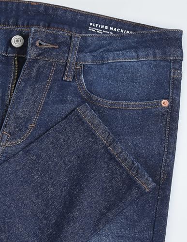 Image of Flying Machine Men's Skinny Fit Jeans| Solid | Mid Rise | Stretchable | Jeans for Man