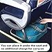 WANDF Foldable Travel Duffel Bag Luggage Sports Gym Water Resistant Nylon, Blue