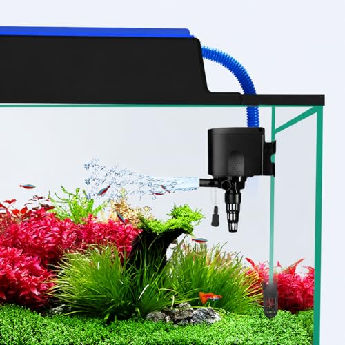 Image of VAYINATO BL-1880F Aquarium Top Filter | 25W Powerful Water Pump | 880L /H Flow Rate | Suitable for 30~60cm Fish Tanks | Multi-Layer Filtration System with Free 1 Feet Sponge | Quiet & Efficient Filter