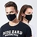 Cotton Mouth Mask Anti Dust Mouth Mask, Unisex Face Mask Reusable Fashion Mask Anime Face Mask Washable Mask Reusable Mask for Cycling Camping Travel for Adults, Black - 3 Pack