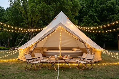 9.8FT 4 Season Waterproof Oxford Polyester Yurt Tent with Stove Jack