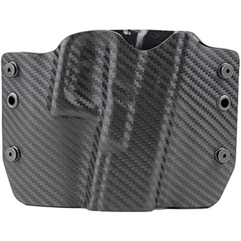 Outlaw Holsters Black Carbon Fiber OWB Holster (Right-Hand, for Glock 43) Cover