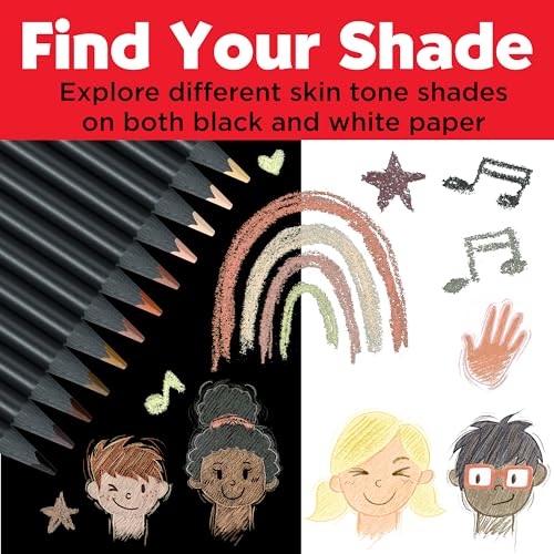 Image of Faber-Castell Black Edition Skin Tone Colored Pencils, 12 Count