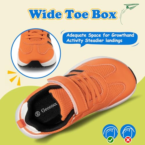 Boys Wide Toe Box Sneakers Girls Tennis Running Shoes Breathable Walking Trainers for Kids2