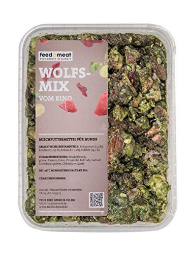 feed&meat Fertigbarf Regional in NRW produziert -Komplettpaket Getreidefrei Zuckerfrei -20x 1kg stückig in wiederverschließbaren Schalen (stückig, 1kg)