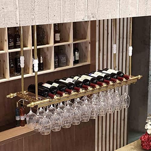 Wine Racks Wine Rack Wine Glass Rack Upside Down Home Bar Table Wine Rack Decoration Goblet Rack Hanging Wine Glass Rack Storage F 120Cm (D 100Cm) image 5