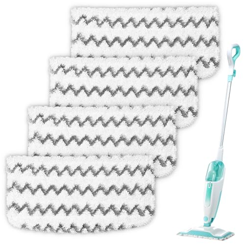 Jikefa 4PCS Steam Mop Pads Compatible with Shark Steam Mop S1000UK S2001UK