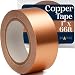 Copper Foil Tape with Conductive Adhesive (1inch X 12yards) - EMI Shielding, Stained Glass, Paper Circuits, Electrical Repairs, Soldering - Extra Long Value Pack at A Great Price