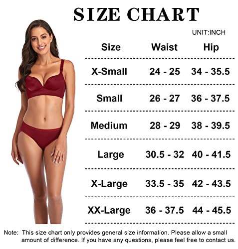 Eiggam Womens Bikini Panties, High-Cut Full Coverage Hip Lift Cotton Bamboo Fiber Cool Underwear For Women - 10 Pack, L #TOP5