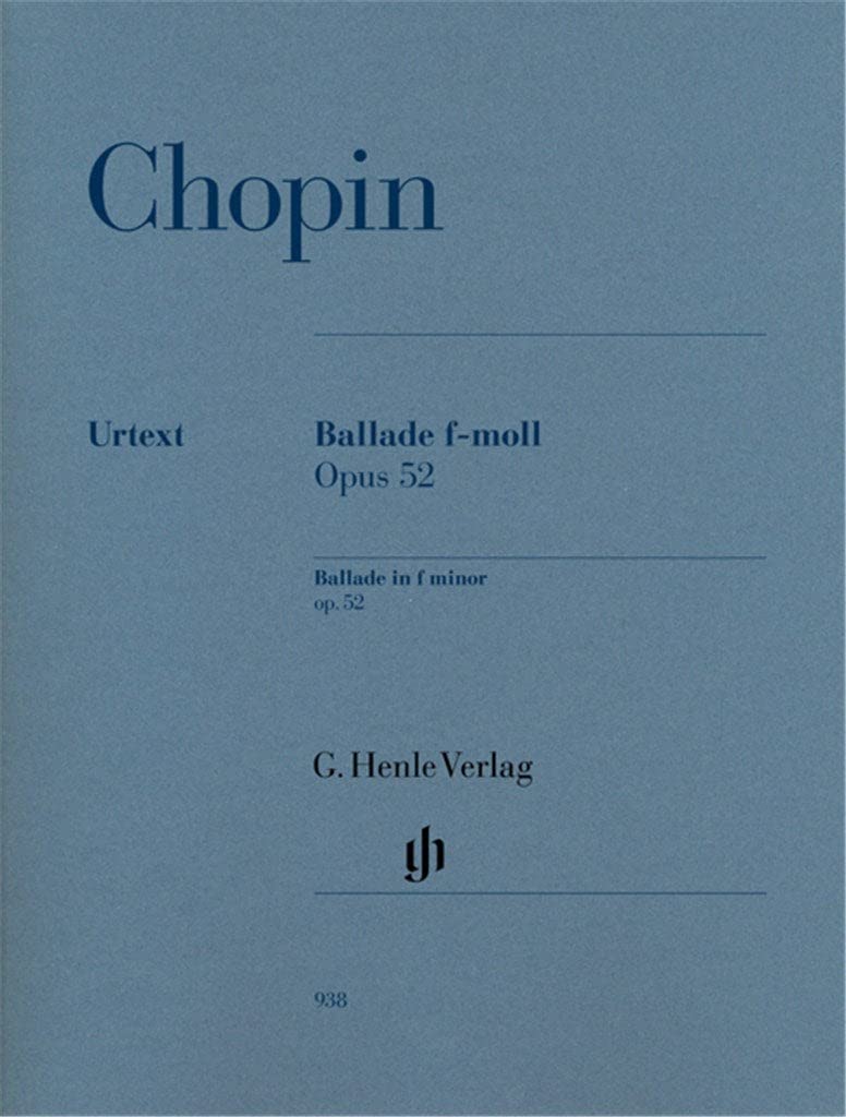Ballade F minor Op 52 - Piano - (HN 938)